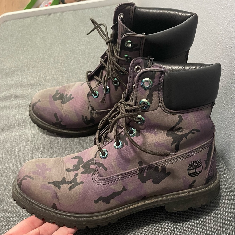 Timberland Women's Camouflage Lace-Up Boots
